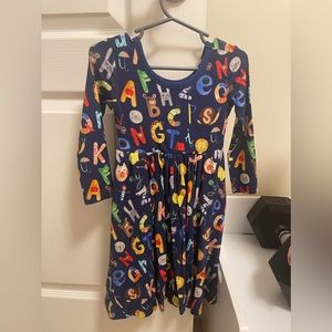 Little Sleepies alphabet twirl dress